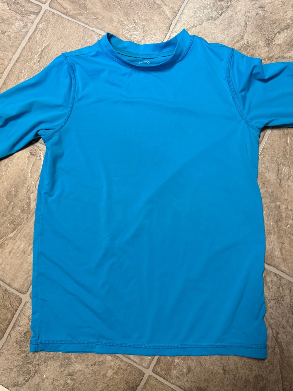 Bright Blue Short Sleeve Swim Rashguard